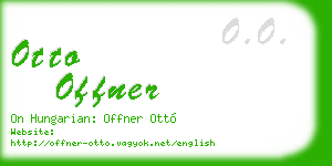 otto offner business card